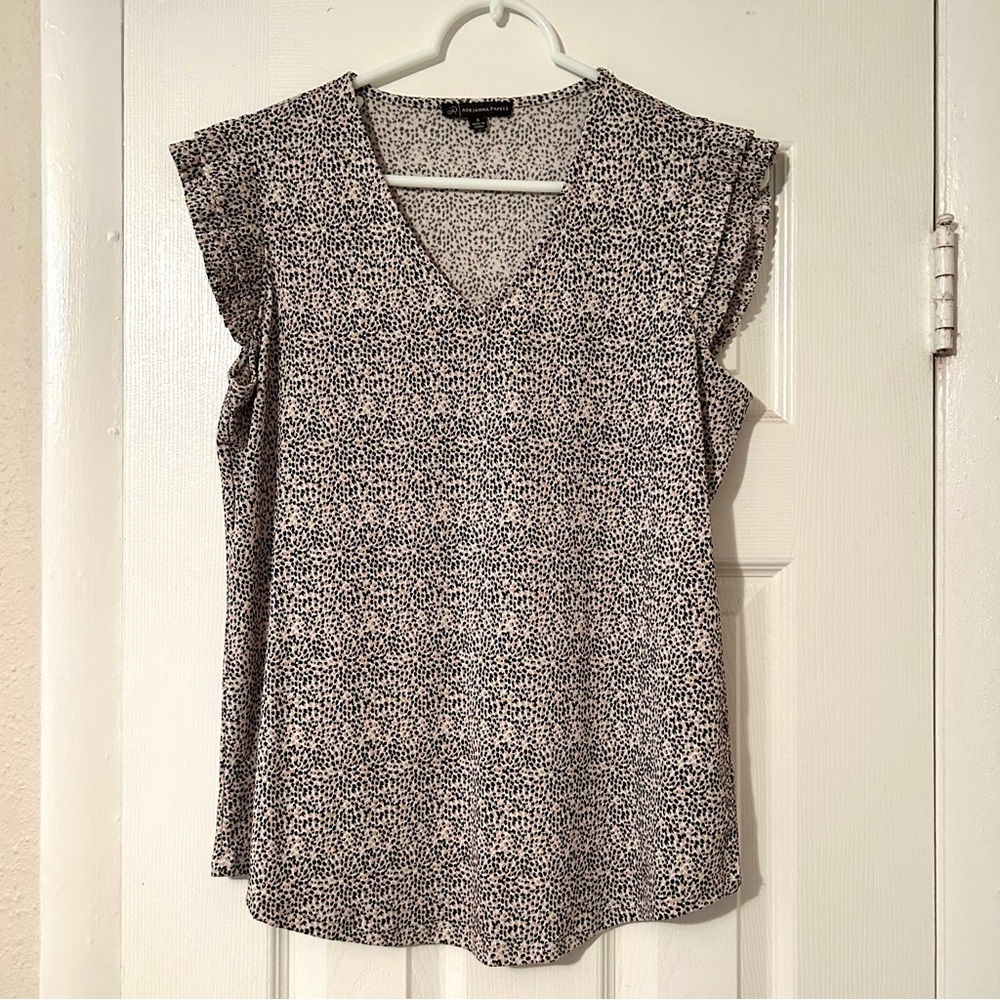 Adrianna Papell dressy business top blouse, size S